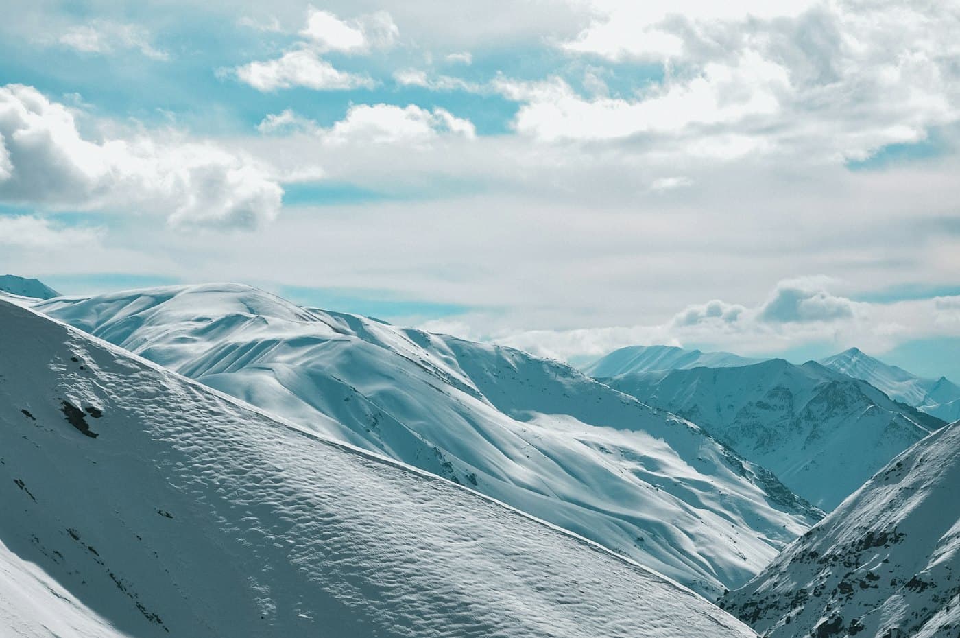 Snow-covered slopes in Gulmarg
